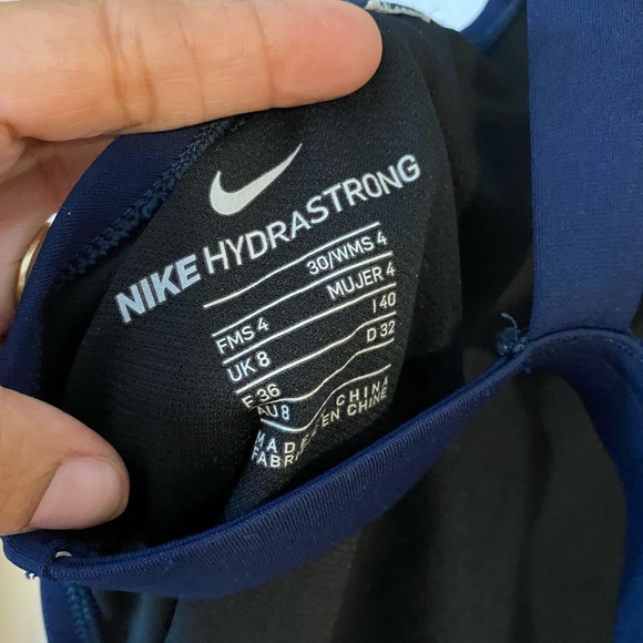 Nike Womens Dark Blue One piece Swimsuit size 4 - Picture 8 of 9